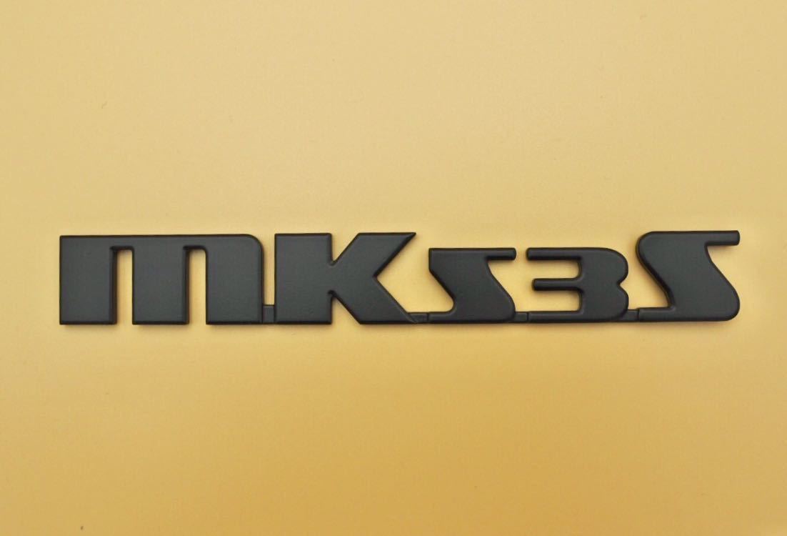 スズキ スペーシア ギア カスタム MK53S Handmade Emblem オリジナル 手作りエンブレム (艶消しブラック)_画像1