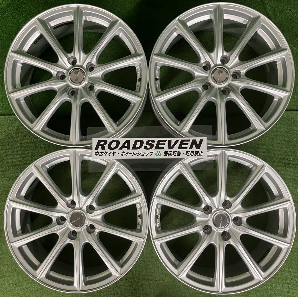 ★BRIDGESTONE ECO FORME エコフォルム 18インチ 5穴/5H★18×7.5J+42 PCD114.3 ハブ径:約73mm 4本Set 中古アルミホイール★送料無料_画像1