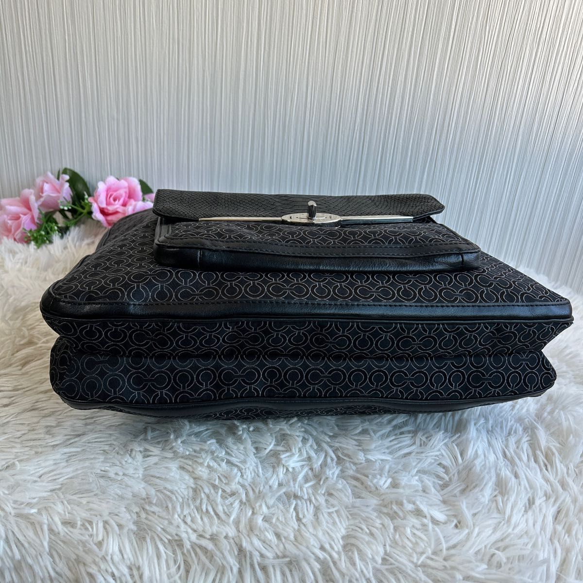 COACH トートバッグ ショルダーバッグ ブラックカラー A4ファイル可能