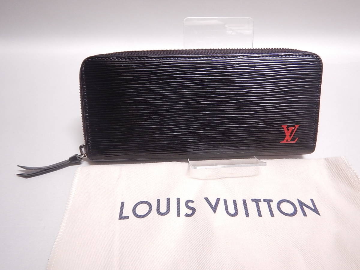 ■LOUIS VUITTON ルイヴィトン エピ ポルトフォイユ クレマンス 長財布 ウォレット ブラック黒■_画像1