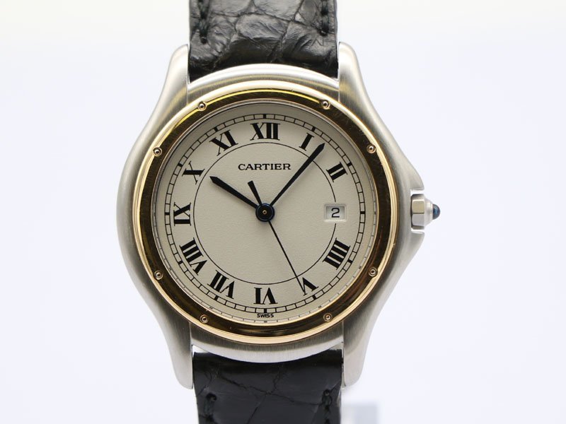 好評 】 Cartier カルティエ 【 腕時計 08522-0 新着 メンズ デイト