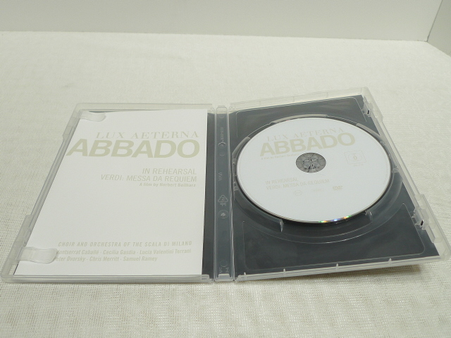 DVD★　クラウディオ・アバド Lux Aeterna: Abbado | Verdi, Messa da Requiem In Rehearsal Norbert Beilharz　★_画像3