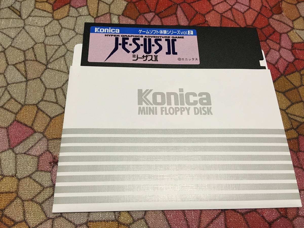  редкость товар enix Konica большой je -тактный версия ji- The sⅡ PC-9801 версия (5 дюймовый FD1 листов упаковка . открытка, инструкция. пуск проверка settled ) включая доставку 