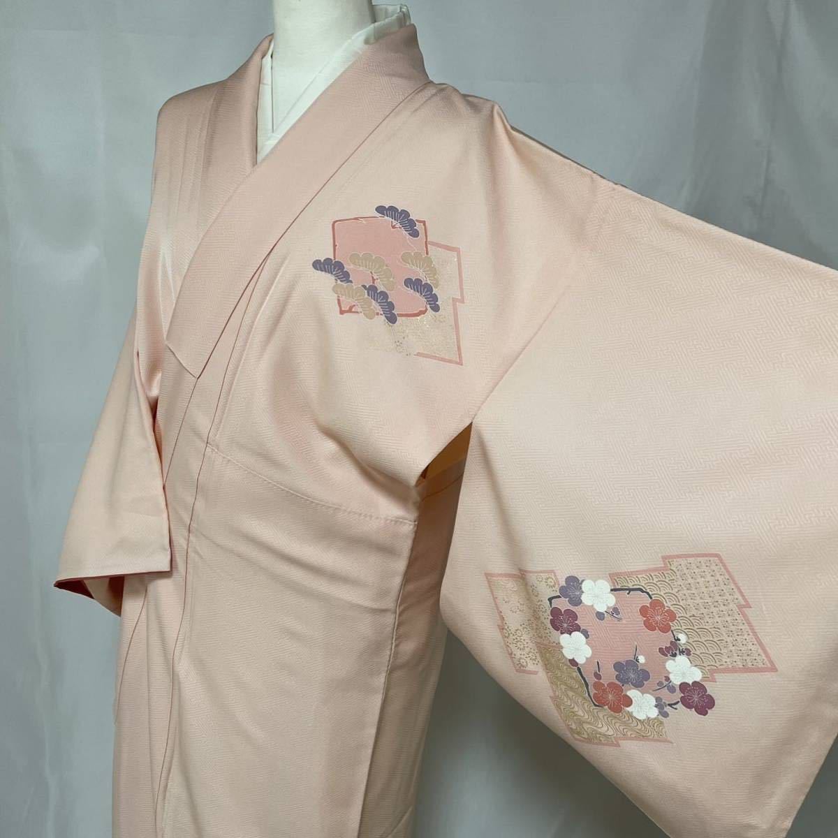 [Wellriver] hand .... visit wear gold processing gold . flower total pattern high class silk length 160cm Japanese clothes Japanese clothes #A632