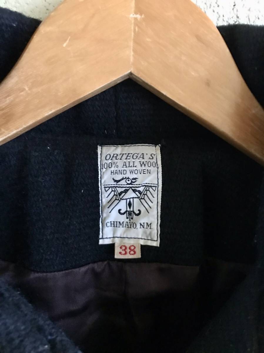 CHIMAYOORTEGA'Sチマヨオルテガネイティブジャケット黒３８ 美品
