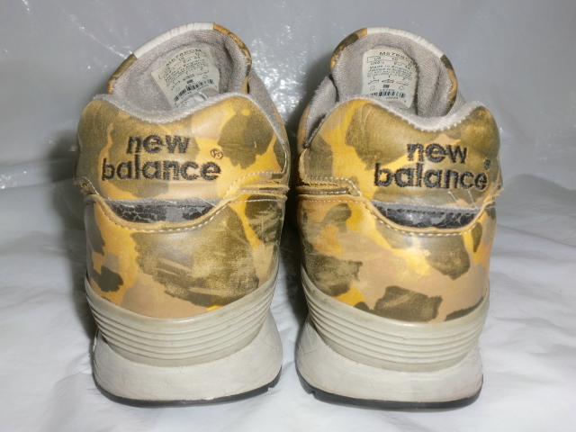 ★UK製 new balance M576 SCM `00s英国製ニューバランス M576 EXCLUSIVE EDITION カモフラージュ/ダークブラウン レザー_画像3