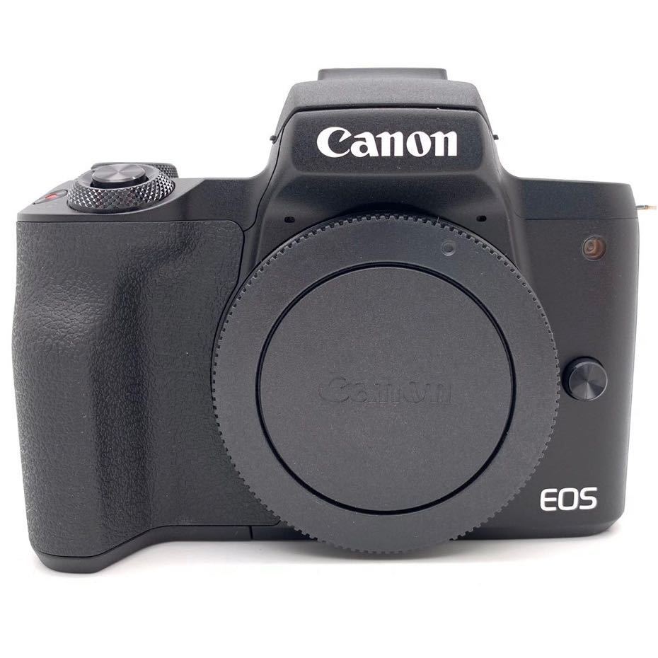 【未使用品】 Canon キヤノン/キャノン EOS Kiss M2/M50 Mark Ⅱ キス/マークツー EF-M15-45 IS STM/EF-M55-200 IS STM Kit ブラック 箱_画像2