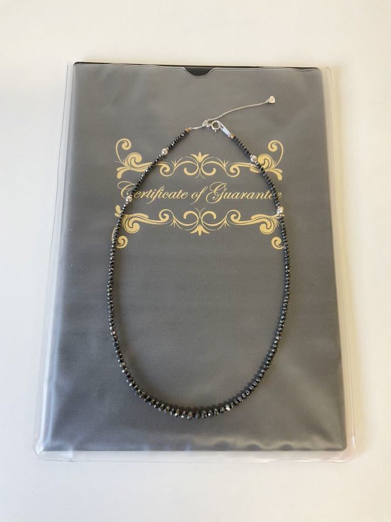 SKT160-60◇ ラフォーレブラックダイヤネックレスダイヤモンド30.0ct
