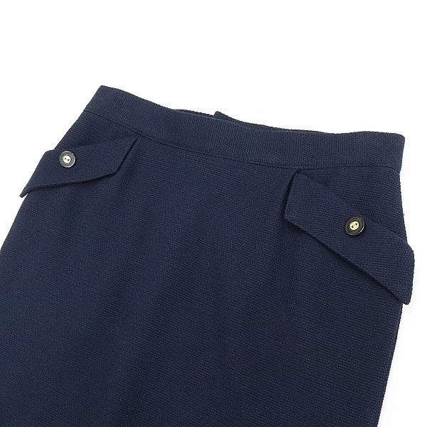  beautiful goods *ESTNATION bis Est ne-shon screw no color jacket & skirt suit setup navy blue navy 36/36