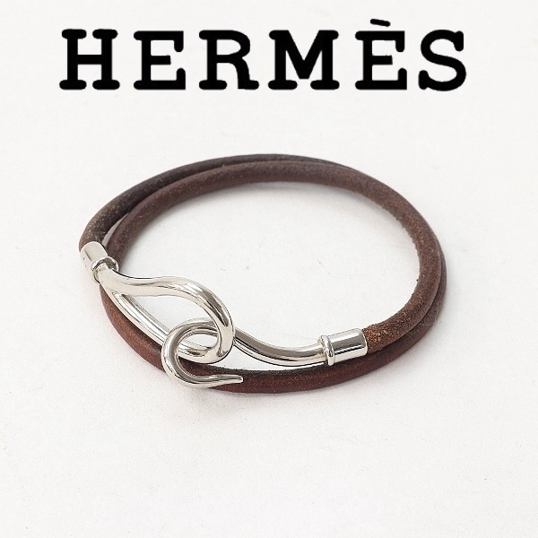 大人気新品 チョーカー レザー ジャンボ JUMBO エルメス ◇HERMES 2連