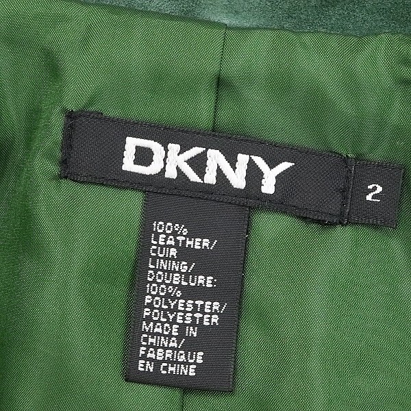 ◆DKNY ダナキャラン スエード レザー 3釦 ジャケット 緑 グリーン 2_画像5
