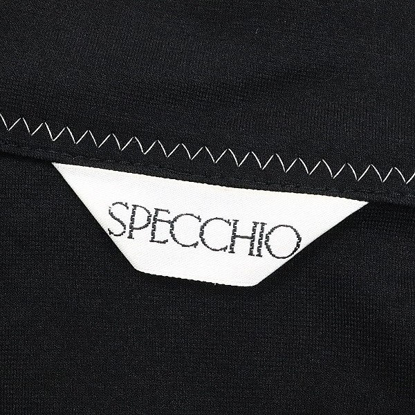 美品◆SPECCHIO スペッチオ ストレッチ ステッチデザイン Wジップ ジャケット 黒 ブラック 40_画像5