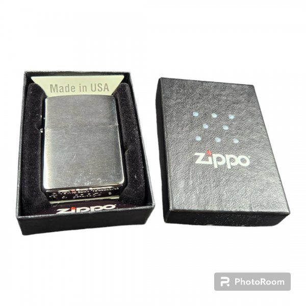 未使用保管品 zippo ジッポー シルバー silver C/19 2019年製 箱付 ③ MADR IN USA_画像1