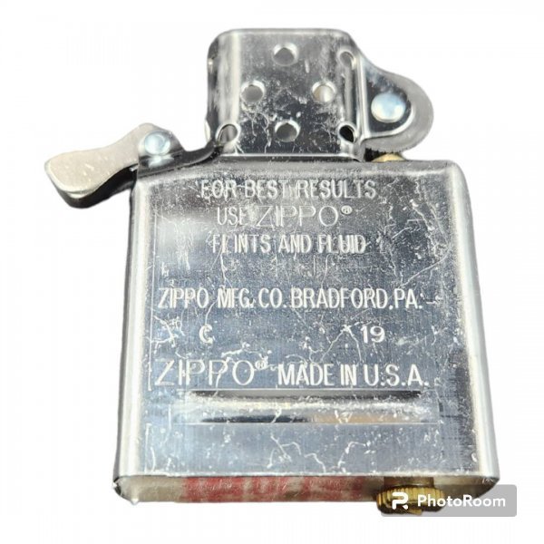 未使用保管品 zippo ジッポー シルバー silver C/19 2019年製 箱付 ③ MADR IN USA_画像6