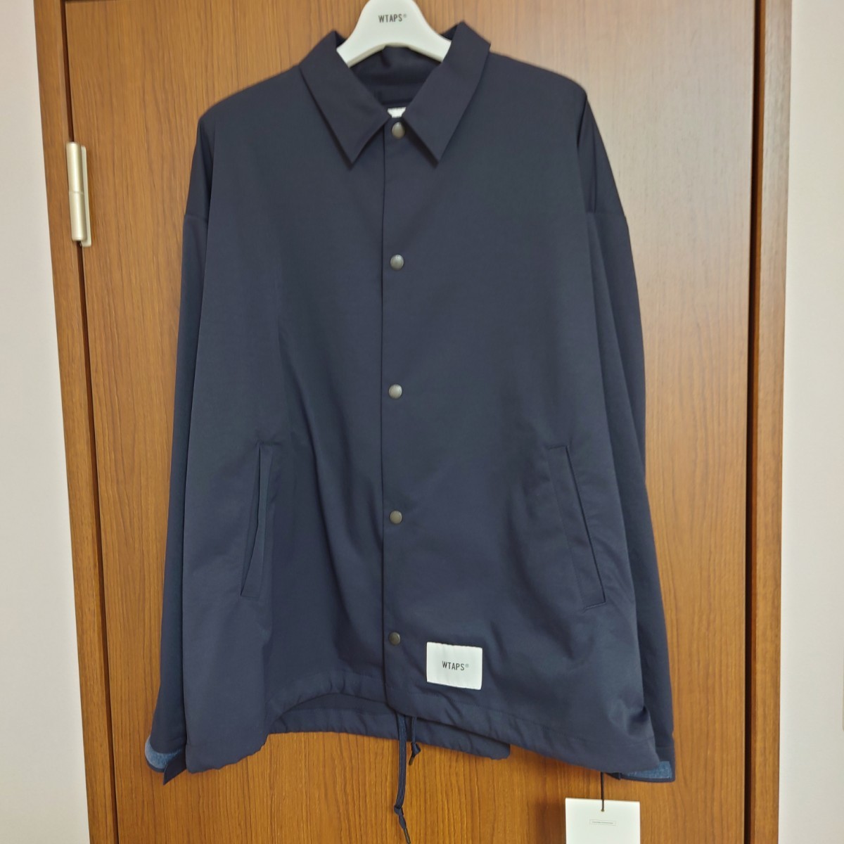 新品 23SS NAVY Lサイズ WTAPS CHIEF JACKET ダブルタップス チーフジャケット コーチジャケット_画像3