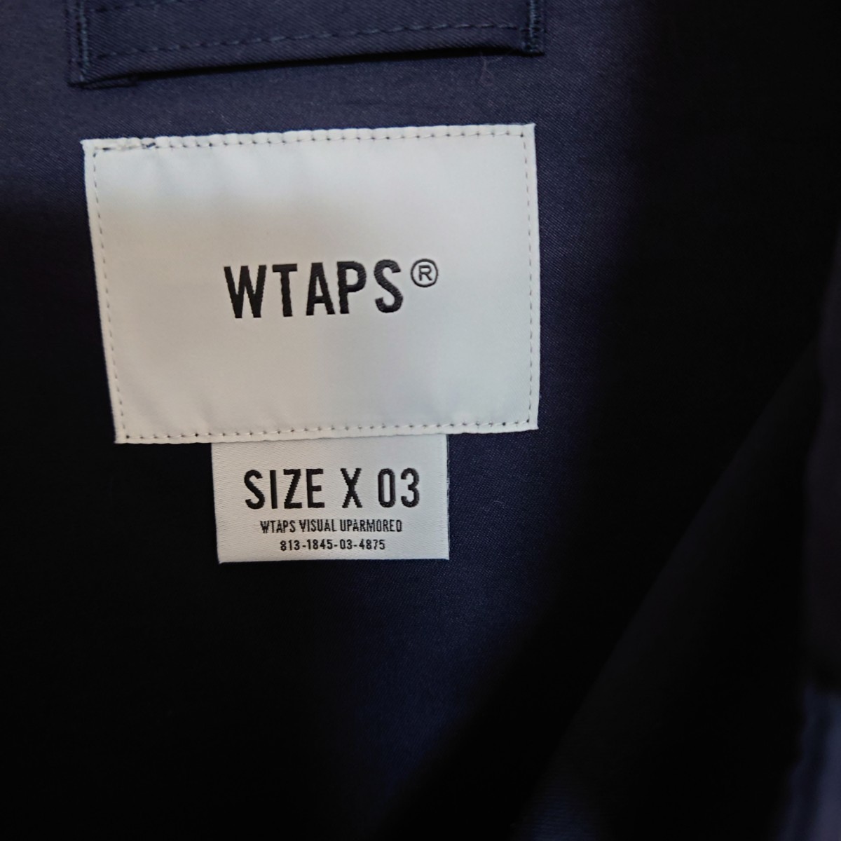 新品 23SS NAVY Lサイズ WTAPS CHIEF JACKET ダブルタップス チーフジャケット コーチジャケット_画像7