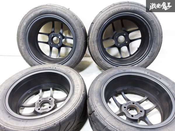 ●ENKEI エンケイ CPS 2 15インチ 7J +41 PCD 100 4穴 マットブラック 4本 ADVAN A050 195/55R15 ロードスター シビック インテグラ 等_画像7