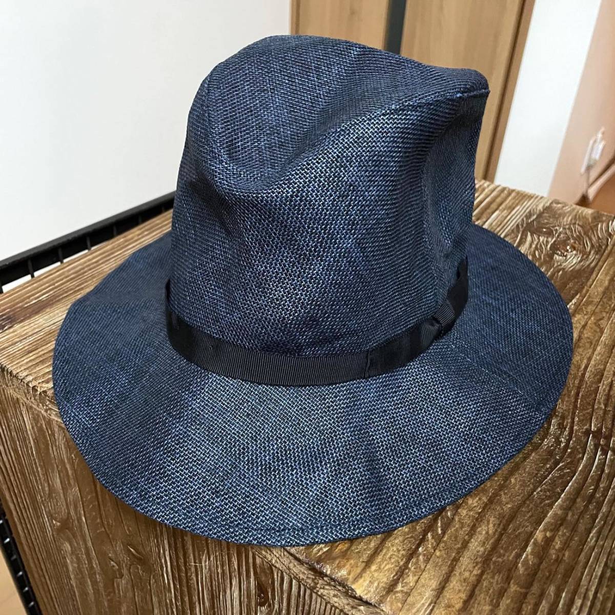 美品 KIJIMA TAKAYUKI キジマタカユキ ペーパークロス ミドルブリムハット Hat 帽子 定価17,600円 送料230円〜 メンズ レディース 191332