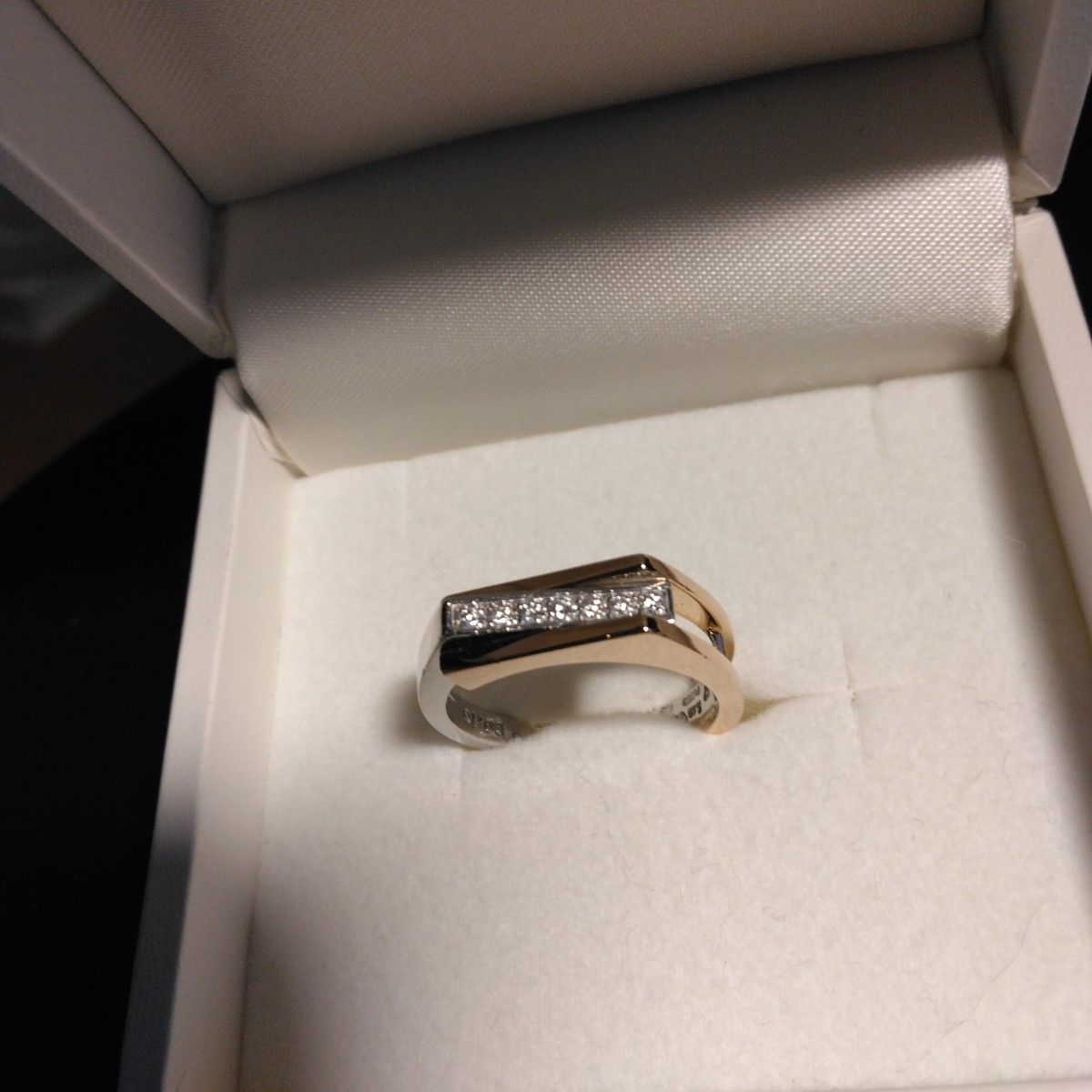7g　ユニセックス　本物ベリテ　k18 プラチナ900 天然ダイヤモンド　指輪 Yahoo!フリマ（旧）のサムネイル