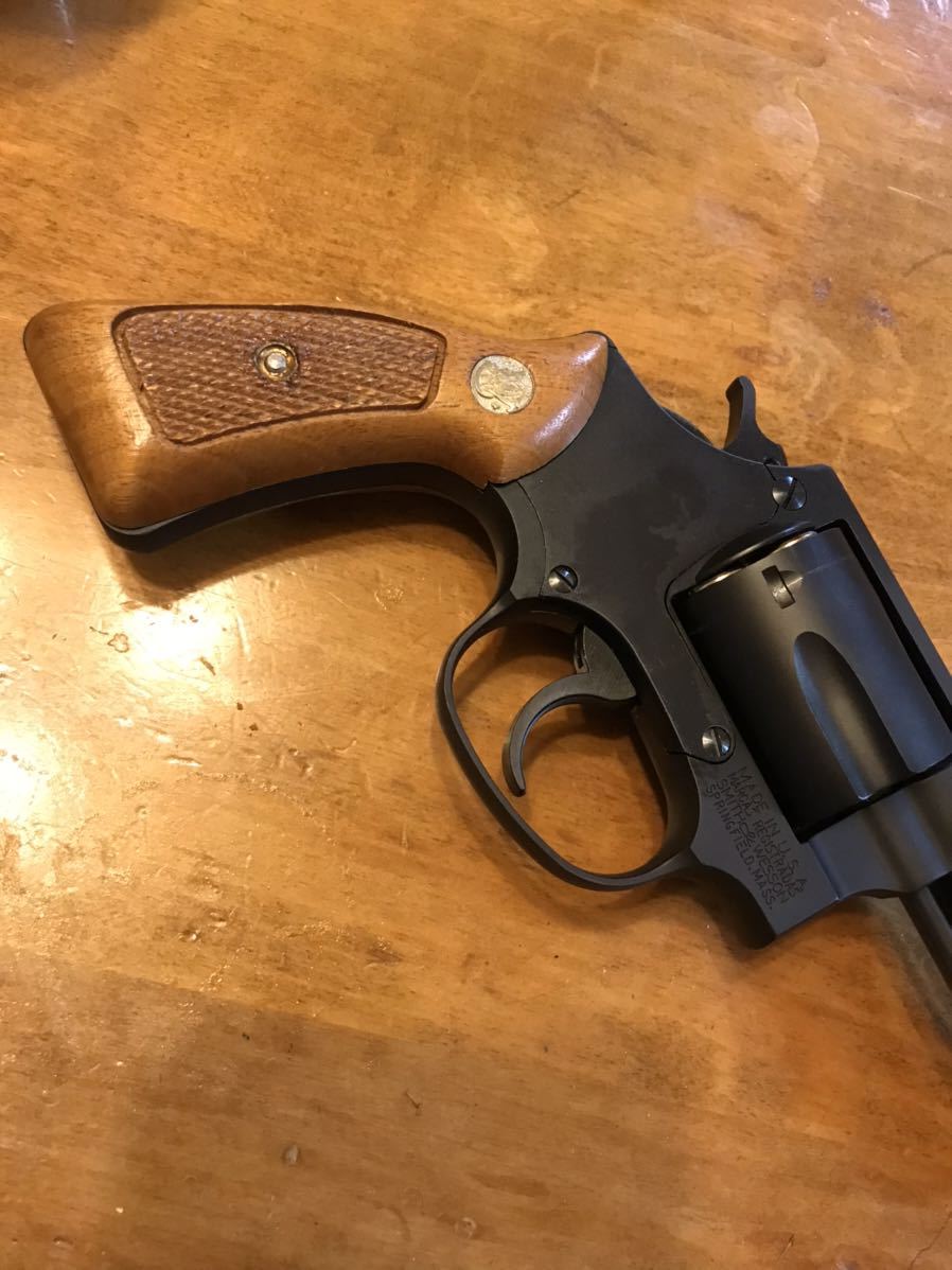 S&W S&W.38 チーフスペシャル（Pre-M36) スクエアーバット　SQ-butt 木製グリップ　S&W純正　タナカ　ポン付可能_画像5