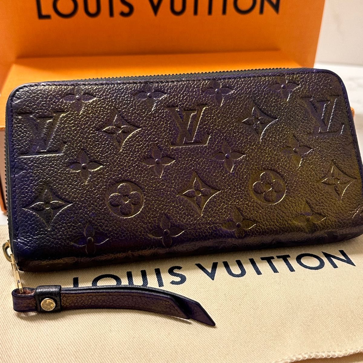 ほぼ新品 ルイヴィトン LOUIS VUITTON アンプラント 財布 長財布