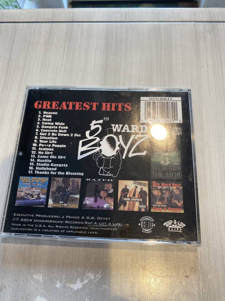 中古 5th WARD BOYZ GREATEST HITSの画像2