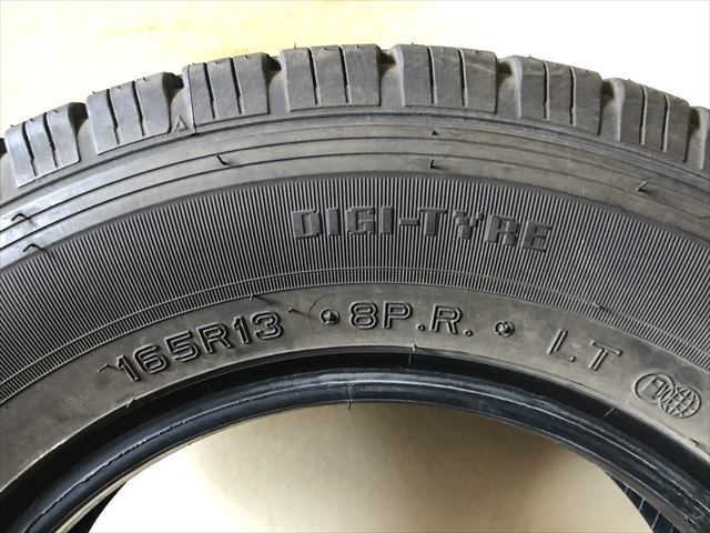  super-discount used tire 165R13 8PR LT Dunlop ENASAVE VAN01 22 year made 4ps.