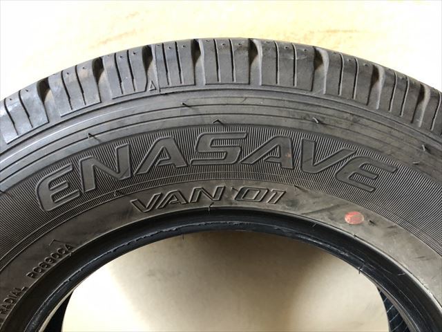  super-discount used tire 165R13 8PR LT Dunlop ENASAVE VAN01 22 year made 4ps.