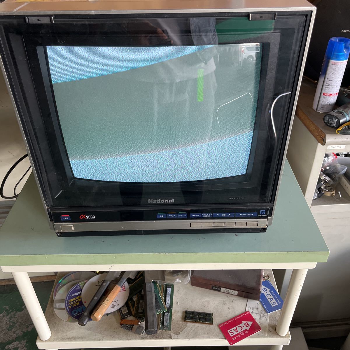 National/ナショナル TH15-M55 GR カラー テレビ a2000 86年製 National/ナショナル TH15-M55 GR カラー テレビ a2000 86年製