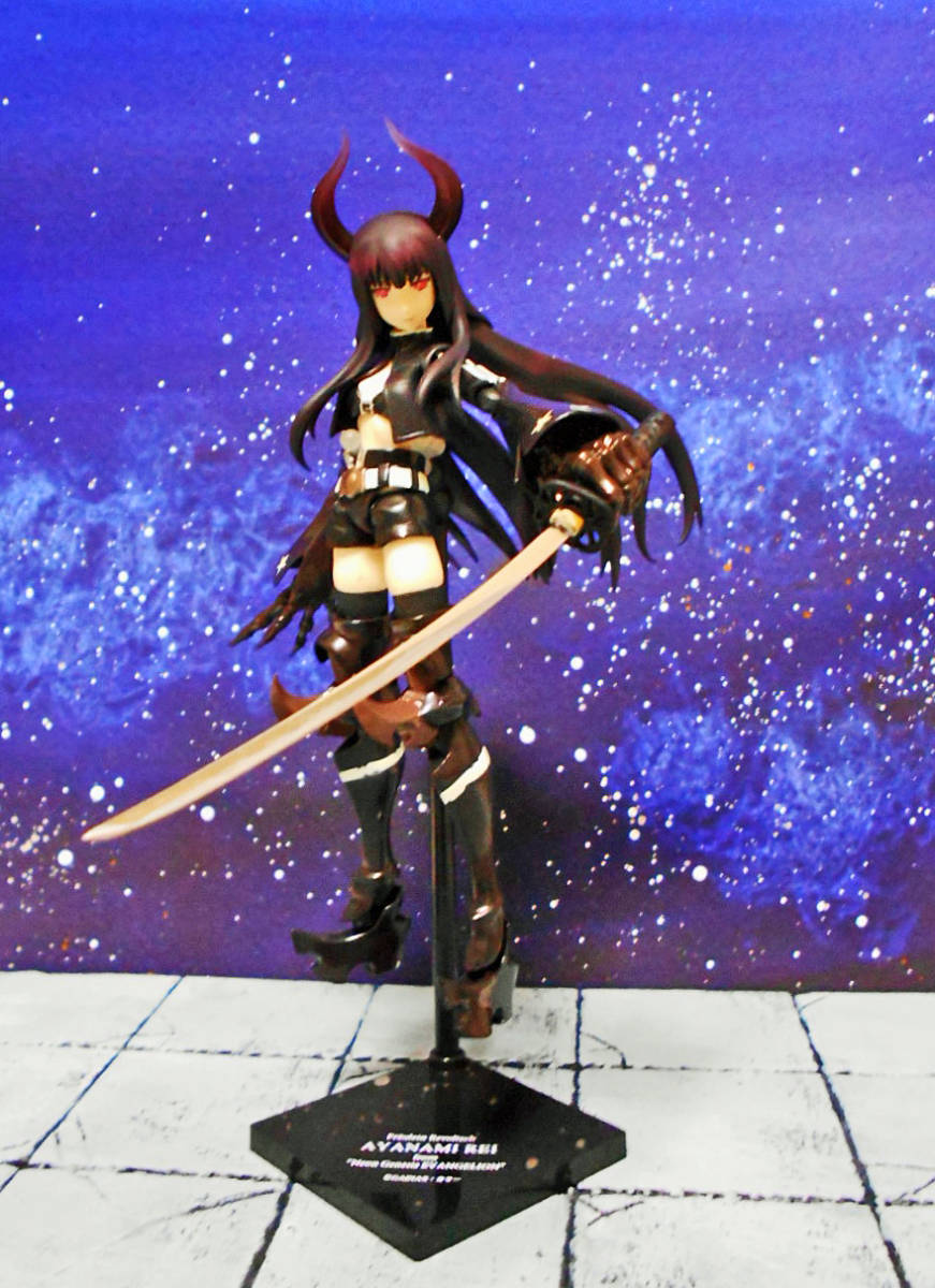  Japanese sword black coating ... thing. . Touken Ranbu sword .no. woman 1/10 miniature figma Revoltech MONONOFU