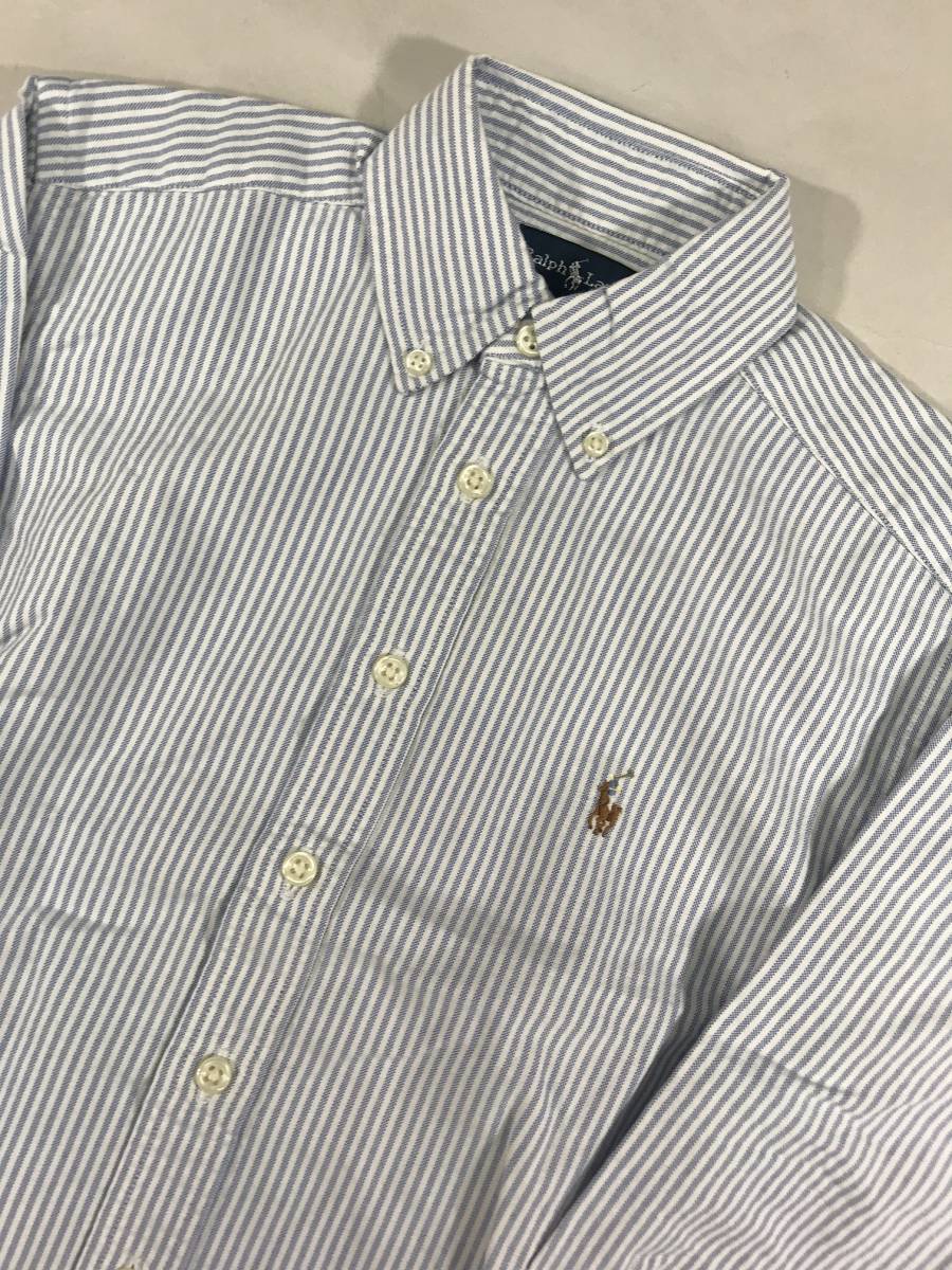 新品 13773 8サイズ ストライプ オックス シャツ polo ralph lauren ラルフ ローレン ボーイズ_画像2