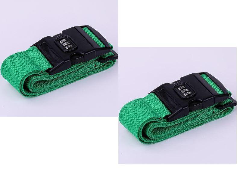  new goods *2 pcs set green dial lock attaching suitcase belt band travel business trip . crime prevention to robbery prevention!