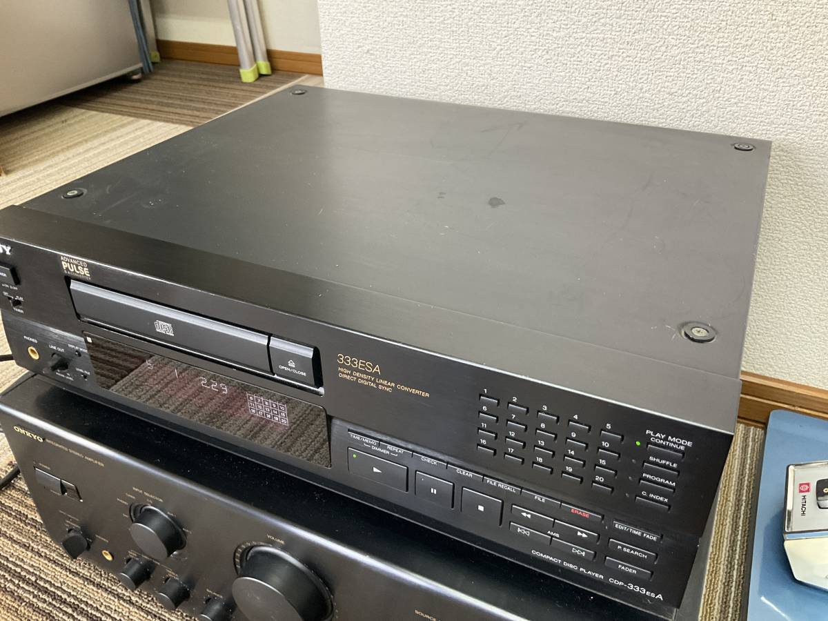 SONY CDP-333ESA CDプレイヤー　リモコン付き　日本製　_画像3