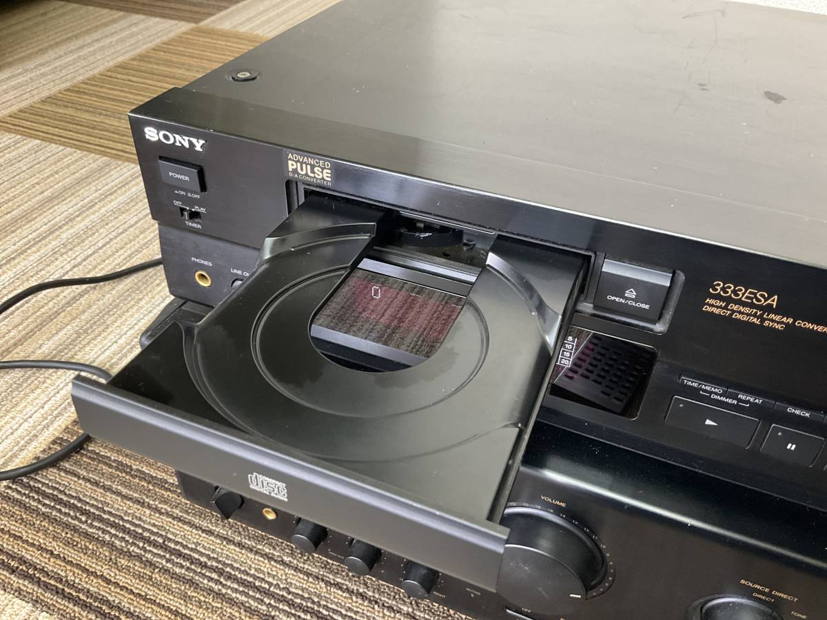 SONY CDP-333ESA CDプレイヤー　リモコン付き　日本製　_画像4