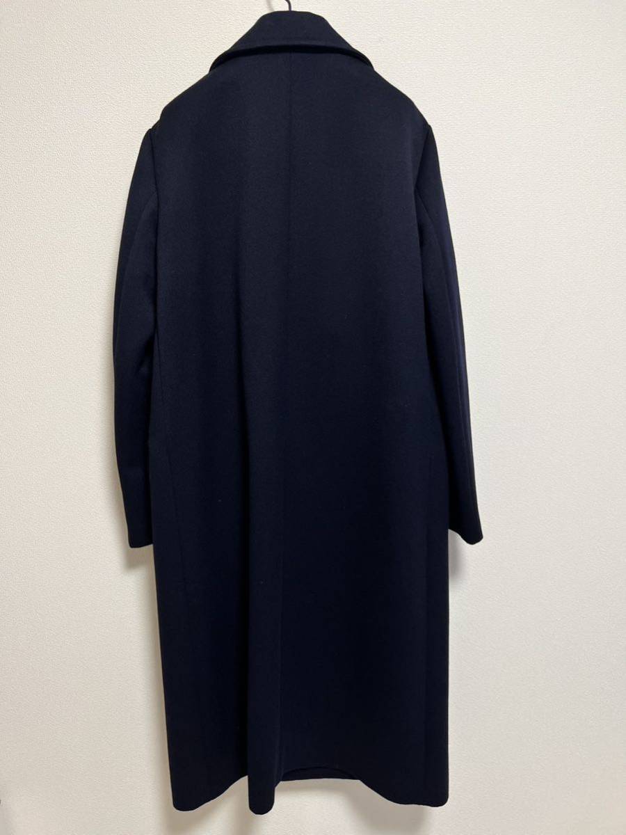 JIL SANDER ジルサンダー ネイビーウールコート サイズ36 チェスターコート 未使用新品　元上代約38万円_画像4