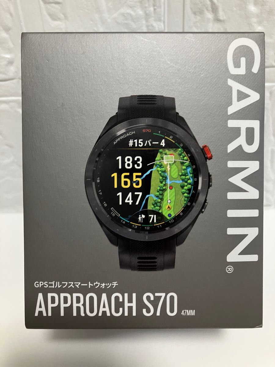新品未使用】GARMIN GPS ゴルフナビ Approach S70 47mm ブラック-