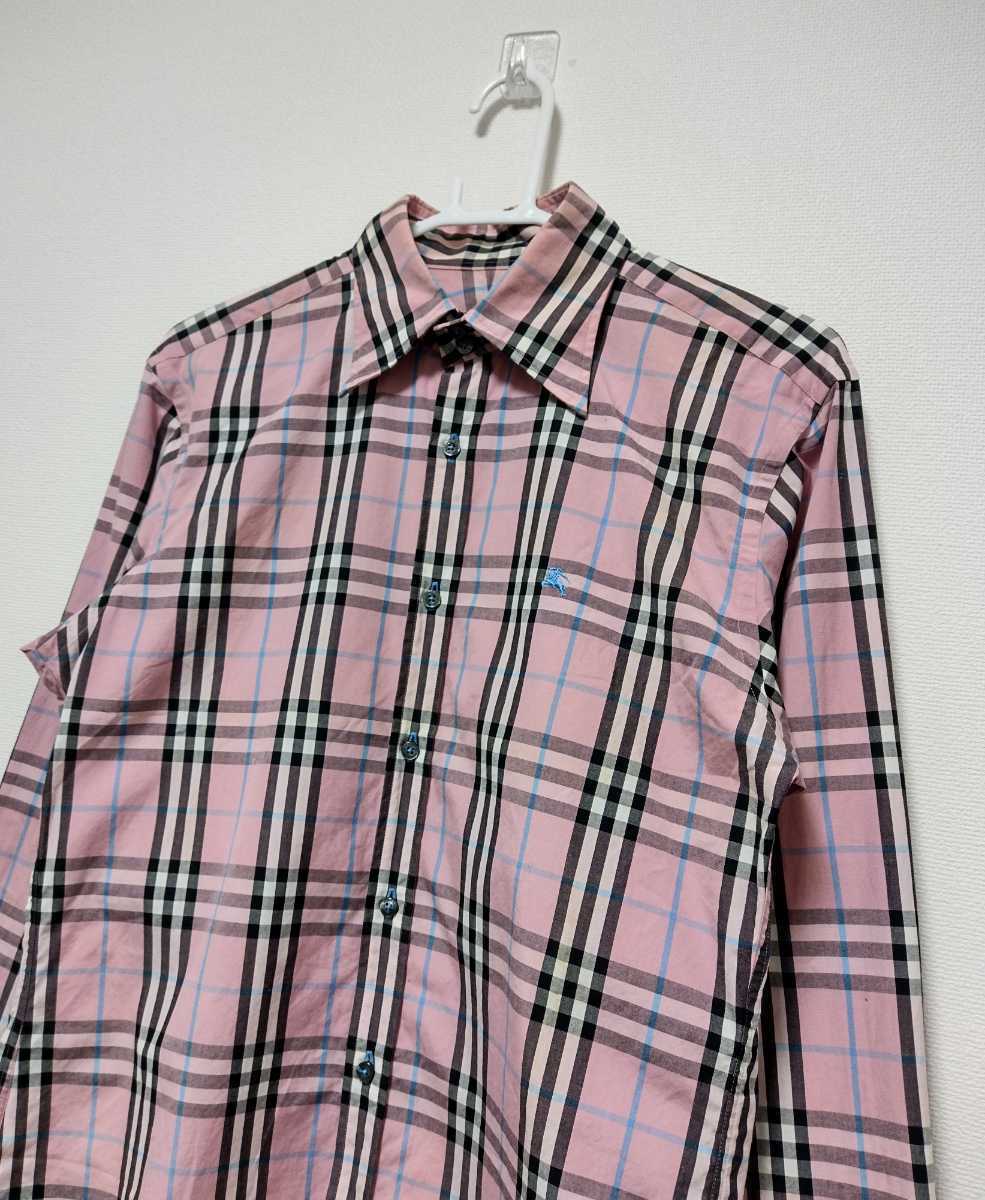高価値】 BURBERRY BLACK 2サイズ バーバリー ボタンシャツ チェック