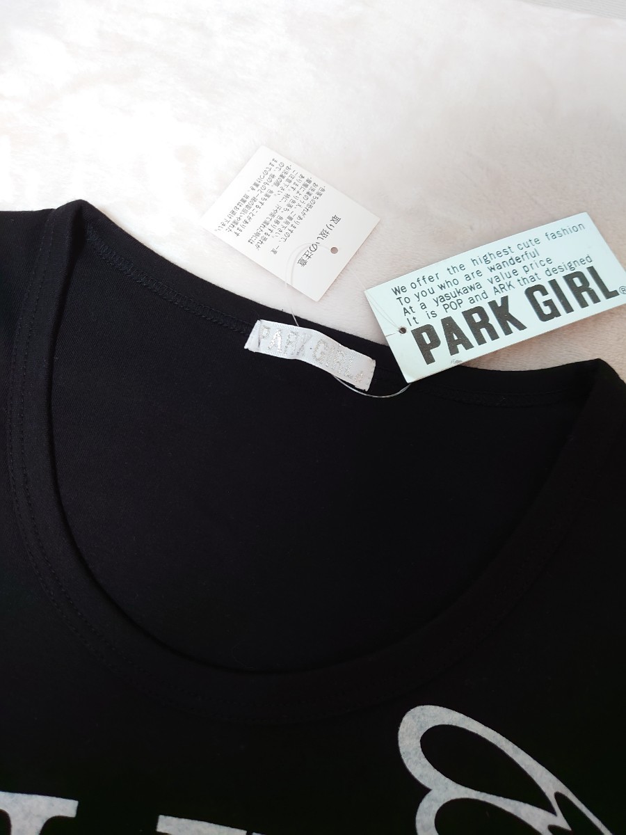 ☆ 新品！ PARK GIRL カットソー♪ PARK GIRL 長袖Tシャツ！ 蝶々柄 カットソー バタフライ柄 Tシャツ Dig Deep 黒 M アベイル しまむら_画像5