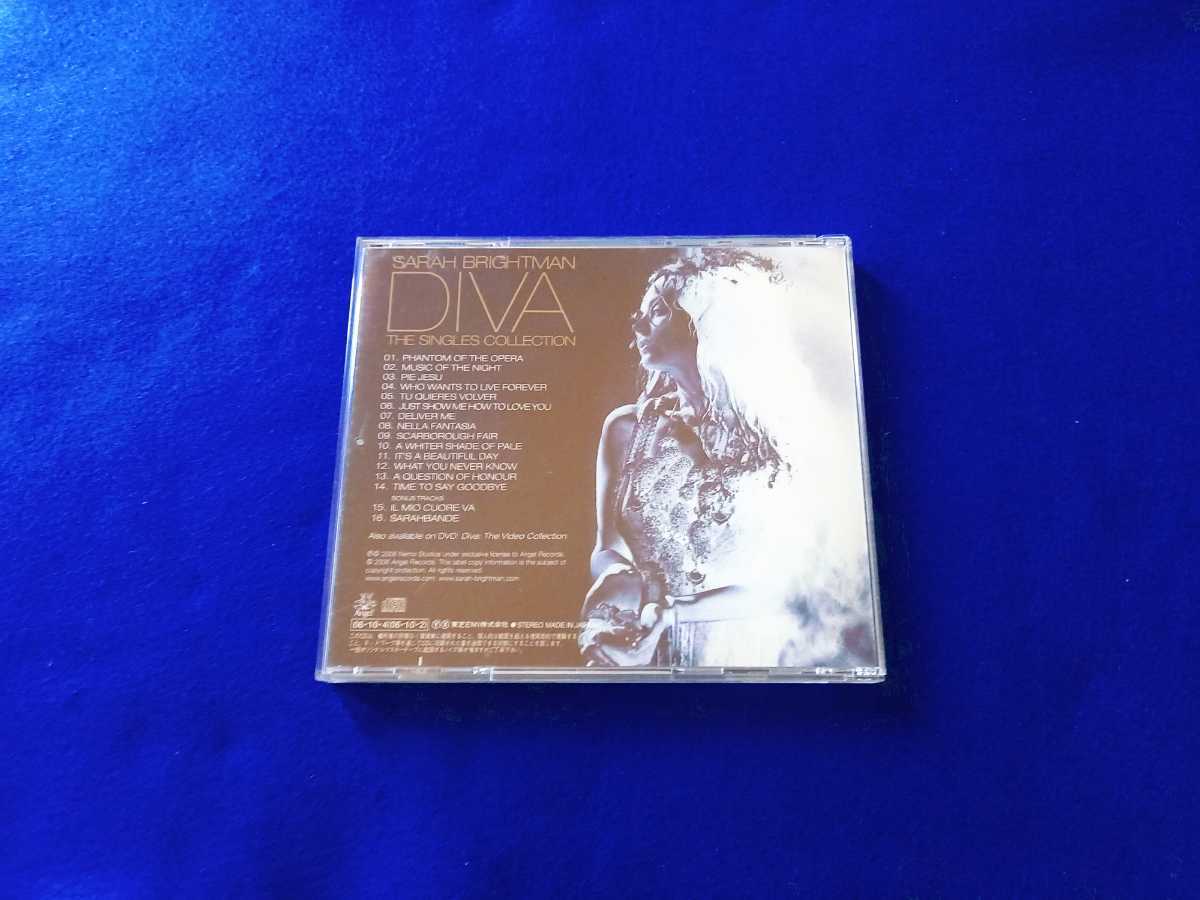 国内盤 帯付!★ Sarah Brightman / 輝けるディーヴァ ベスト・オブ・サラ・ブライトマン DIVA The Singles Collection ベスト アルバム CDの画像2
