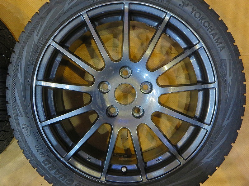 美品 溝あり【2021年製ヨコハマタイヤ アイスガード7 225/45R17 91Q】17インチ 7J+52 PCD112-5H MINI F54 クロスオーバー BMW F40 F44_画像5