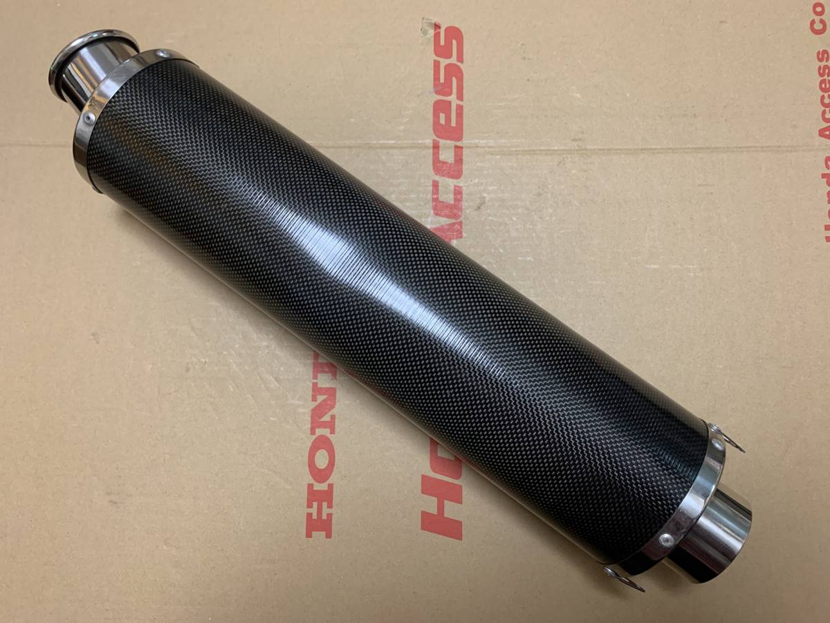 STRIKER カーボンサイレンサー 60.5 希少ブルーエンブレム 良品 STRIKERストライカー製サイレンサー