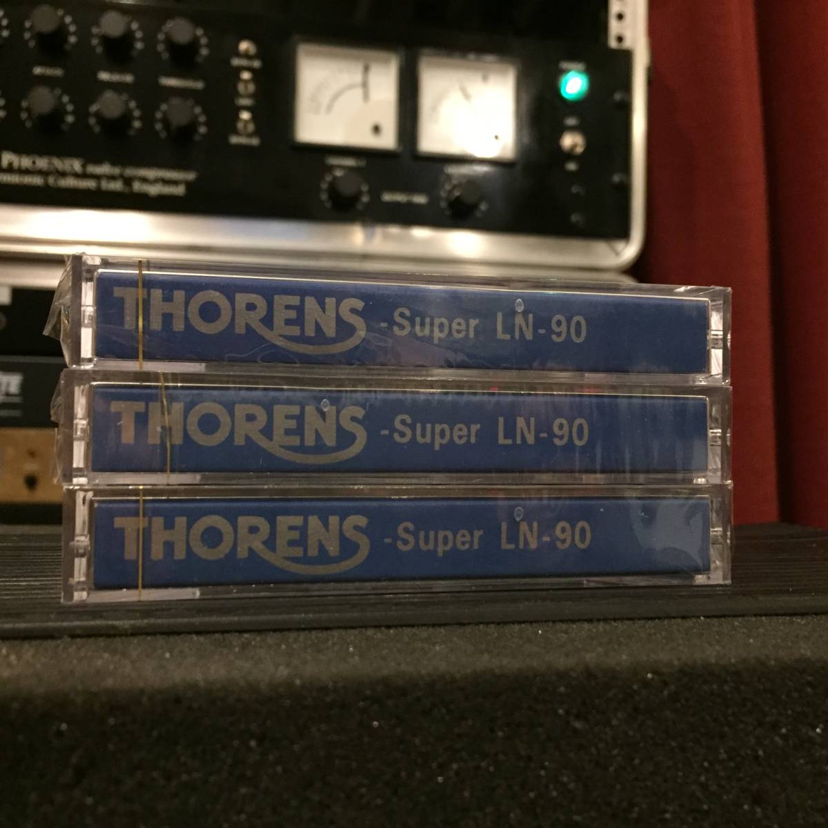 ( 新品暗所保管 ) THORENS トーレンス Super LN-90 ×3本　オープンリール風カセットテープ　A80 studer REVOX 456 テープメディア ampex