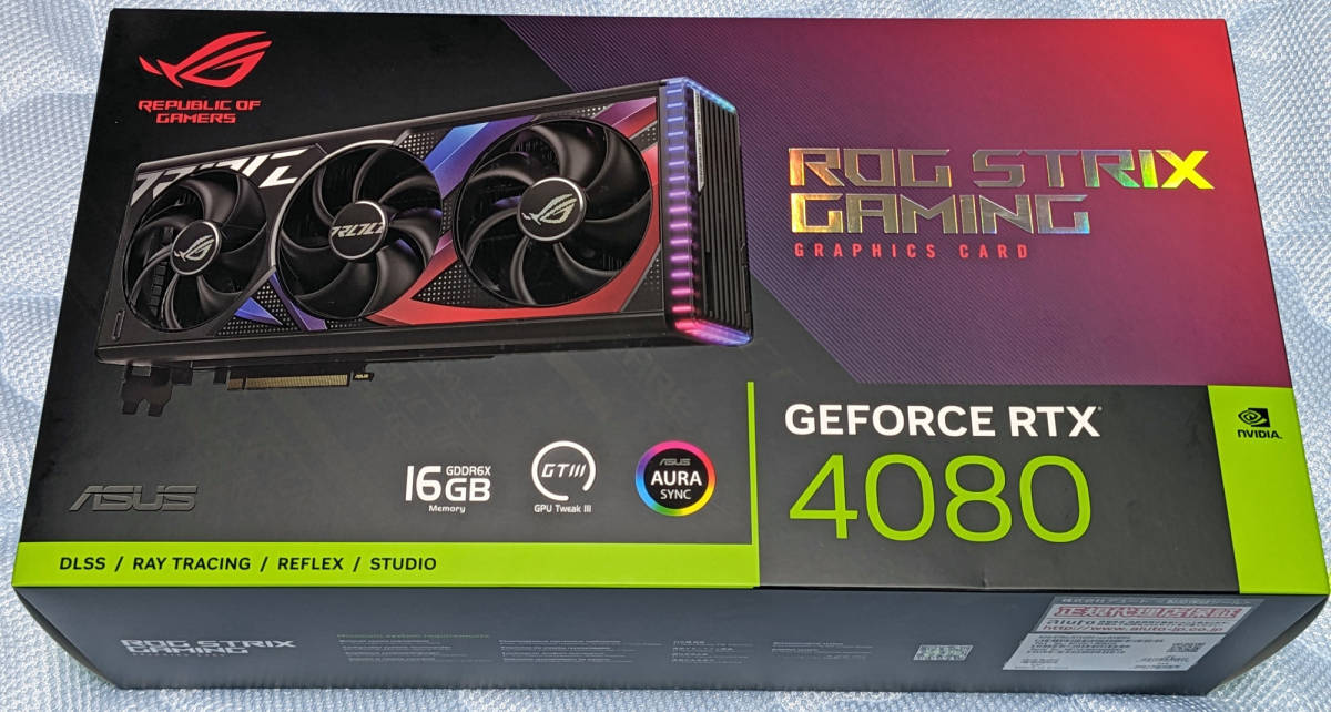 独特な ※中古良品※ ROG STRIX GAMING RTX4080 16GB※送料無料※ PCI