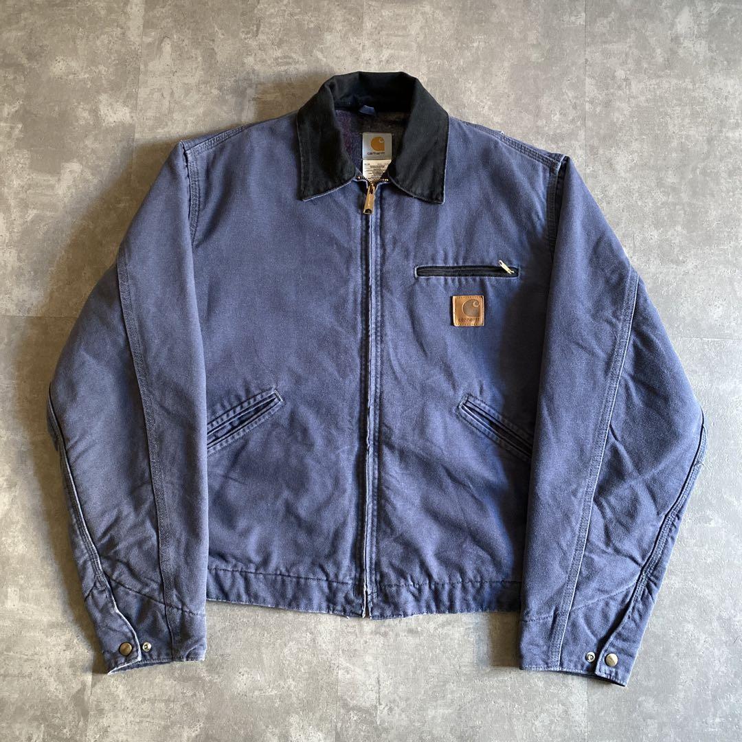 レアカラー carhartt カーハート Detroit Jacket デトロイト ジャケット J64 USA製 PTL ペトロール Mサイズ  アメリカ製 ダック ワーク