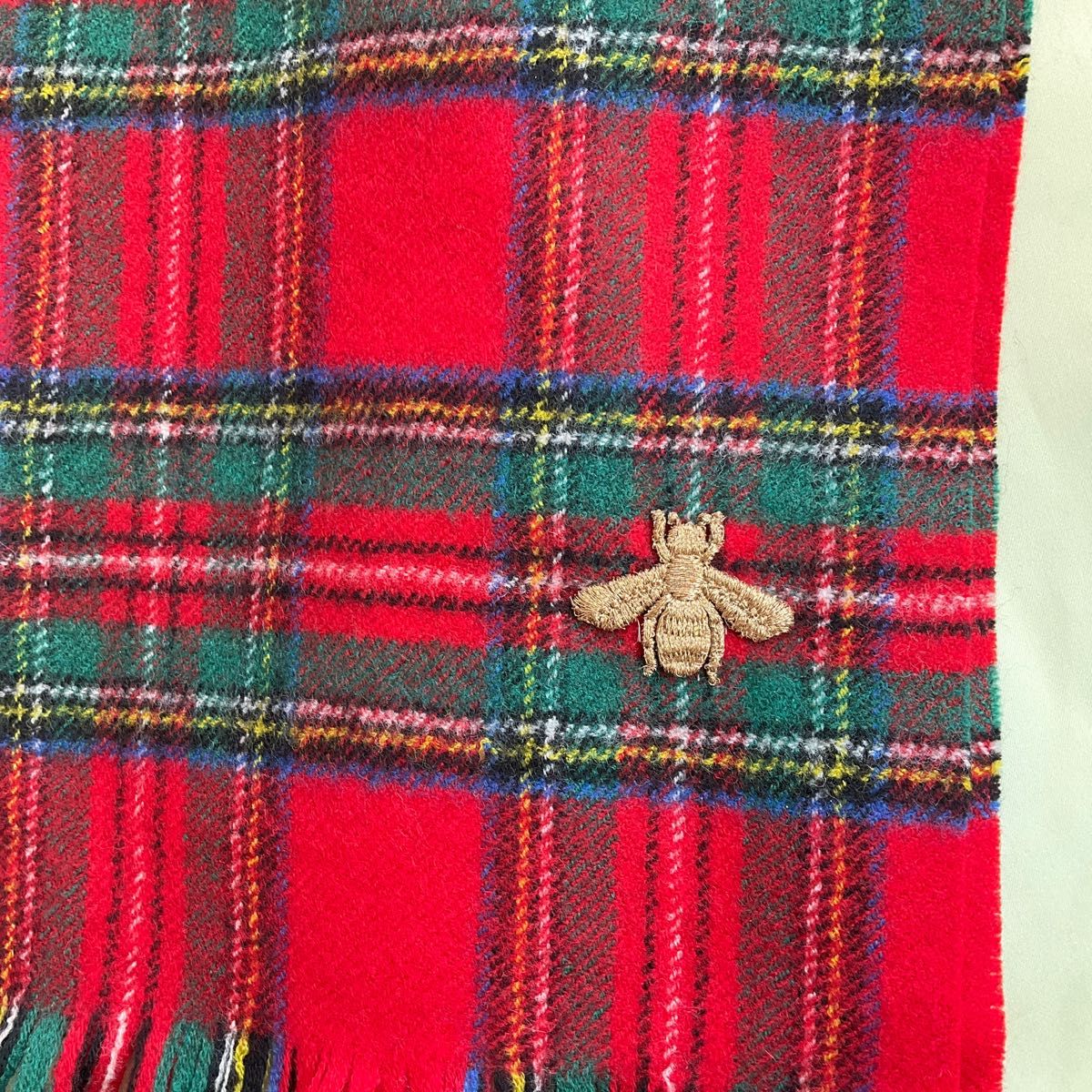 未使用品 GUCCI グッチ ビー タータンチェック マフラー|Yahoo 未使用品 GUCCI グッチ ビー タータンチェック マフラー|Yahoo