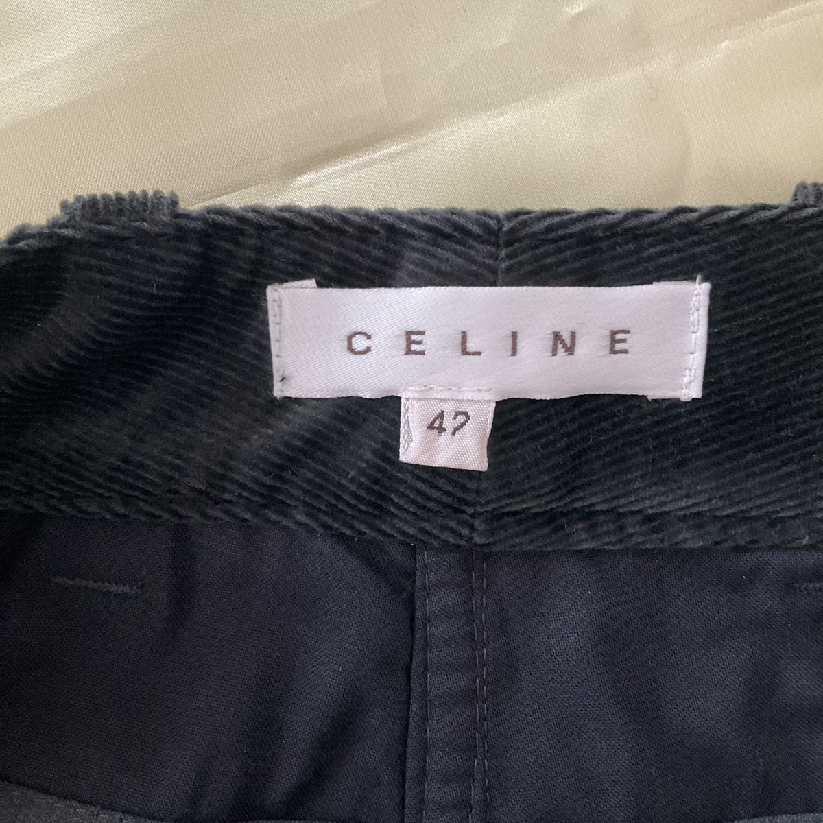 未使用品 CELINE セリーヌ ストレートコーデュロイパンツ