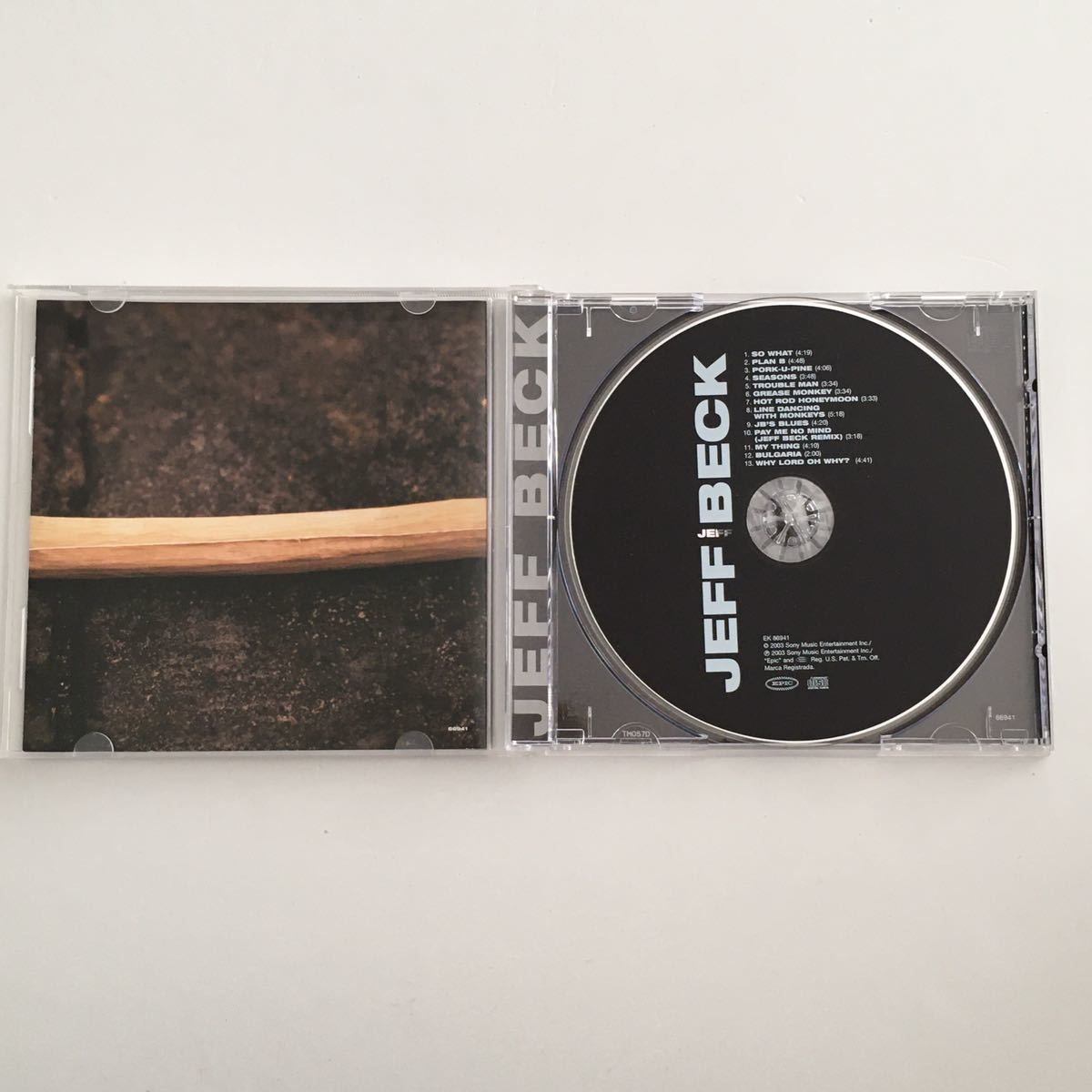 ロックCD Jeff Beck “Jeff” 1CD Epic アメリカ盤_画像2