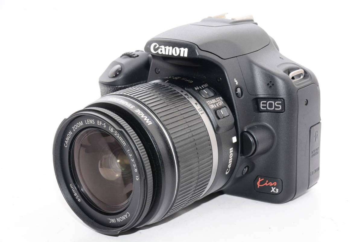 【外観特上級】Canon EOS Kiss X3 EF-S 18-55 IS レンズキット　#m6807_画像1
