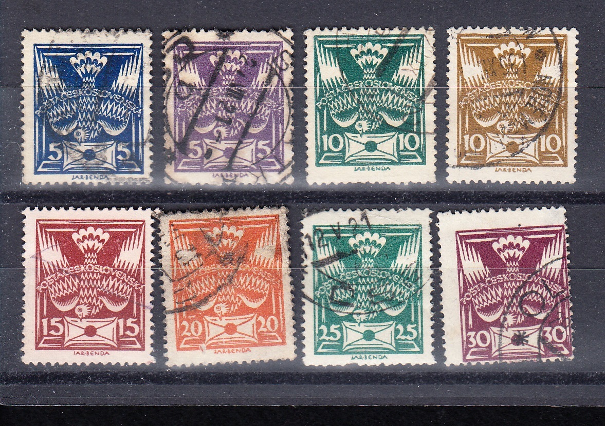 【外国切手】チェコスロバキア 1920-23年 セット【状態色々】S649_画像1
