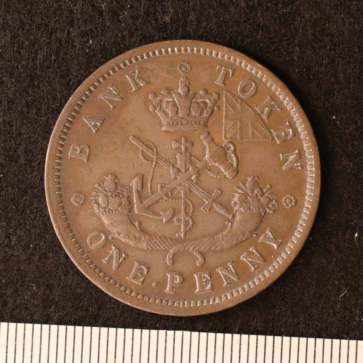 KM#Tn3/カナダ植民地 アッパー・カナダ 1ペニー銅貨（1857）[E2736] コイン_画像2